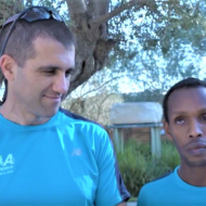 Blind Israeli runner