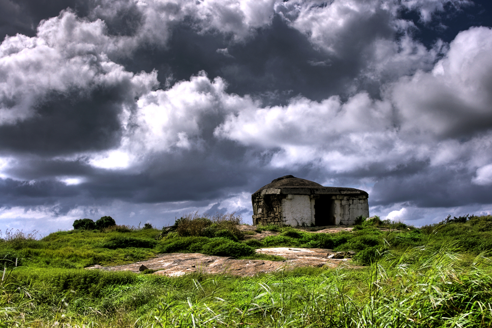 India storm clouds