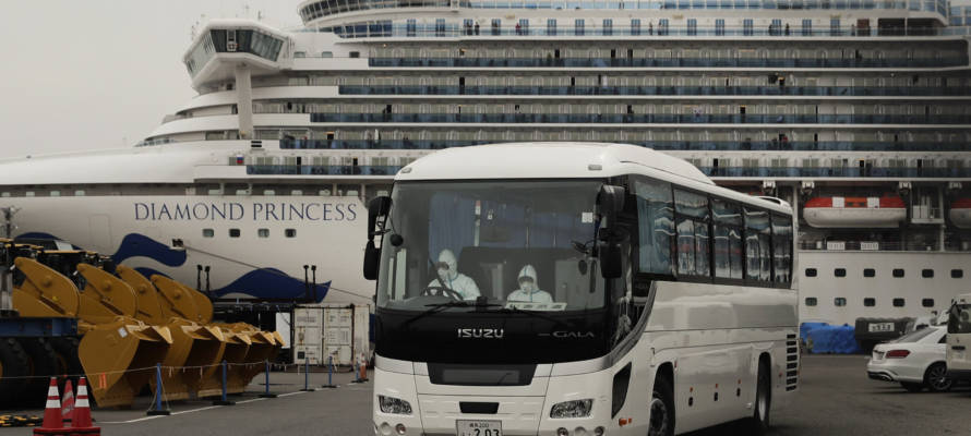 The corona-virus quarantined Diamond Princess cruise