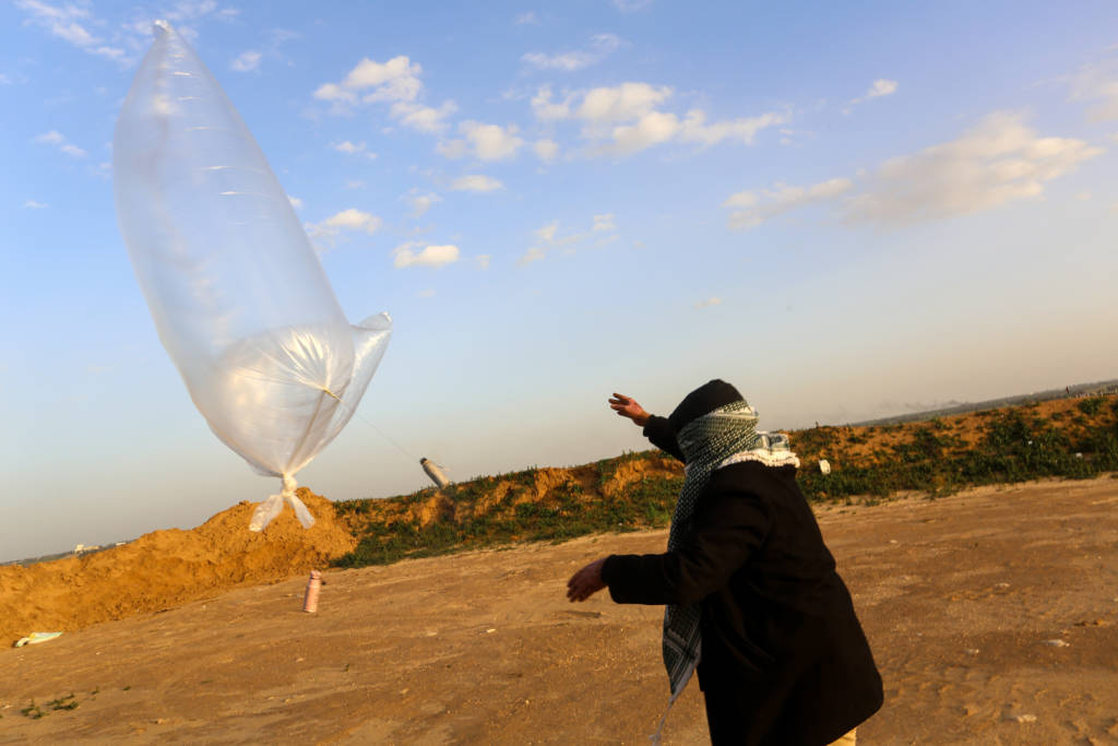 Palestinian arsonist in Gaza