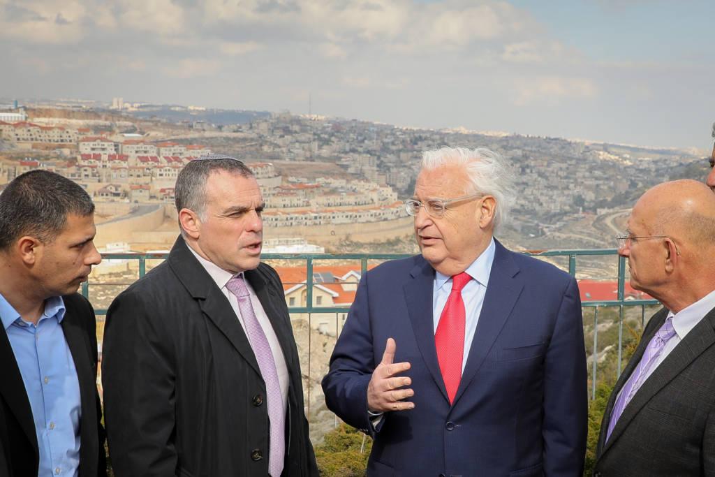 U.S. ambassador to Israel, David Friedman with Head of Efrat regional council Oded Revivi