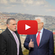 U.S. ambassador to Israel, David Friedman with Head of Efrat regional council Oded Revivi