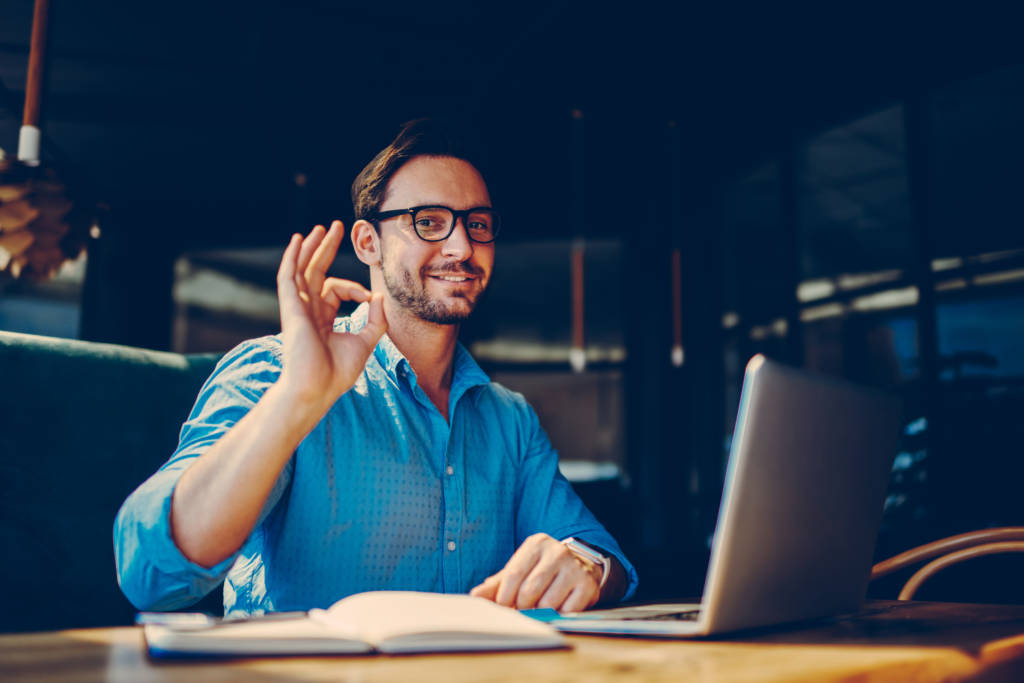 freelancer showing ok sign