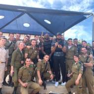NFL players with IDF soldiers