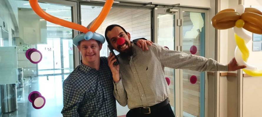 special needs purim at hospital