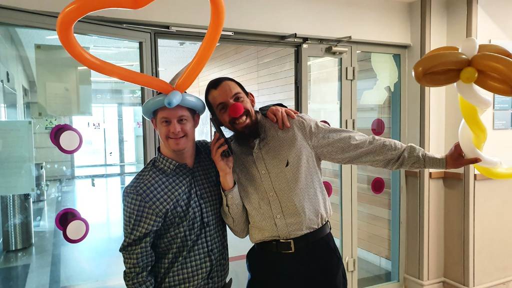 special needs purim at hospital