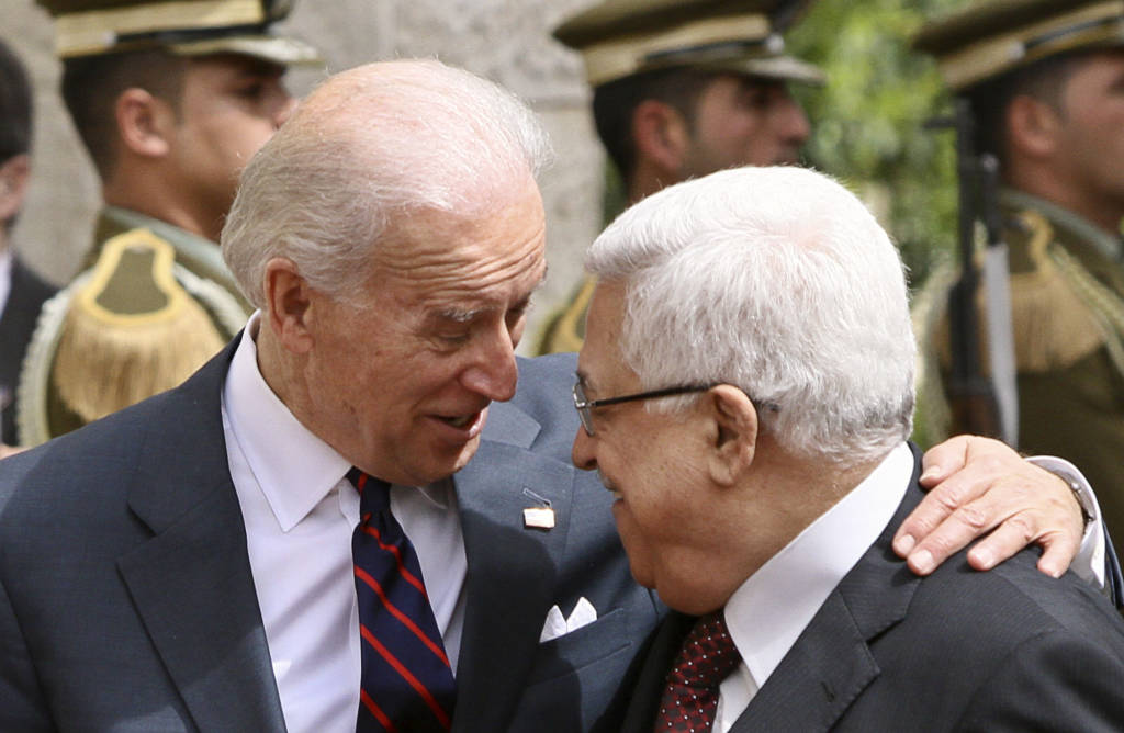Joe Biden Mahmoud Abbas
