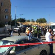 Scene of Jerusalem stabbing