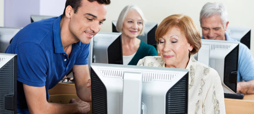 teaching seniors computer