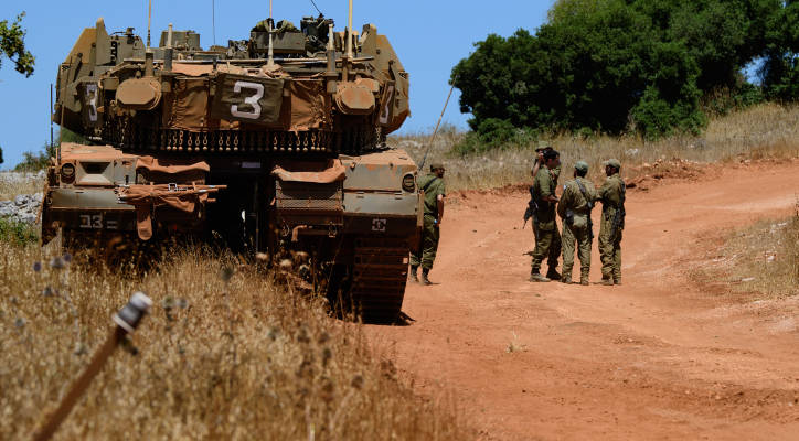 IDF Tank on Lebanese border