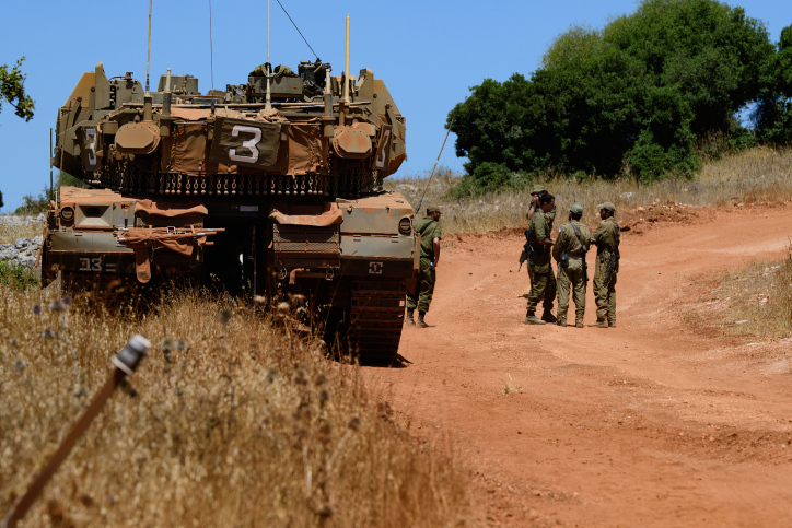 IDF Tank on Lebanese border