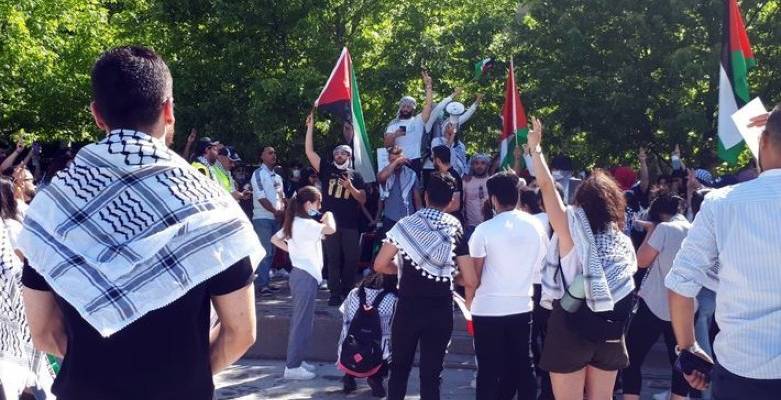 Palestinian anti-Semitic rally Canada