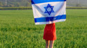 proud jew hold israeli flag