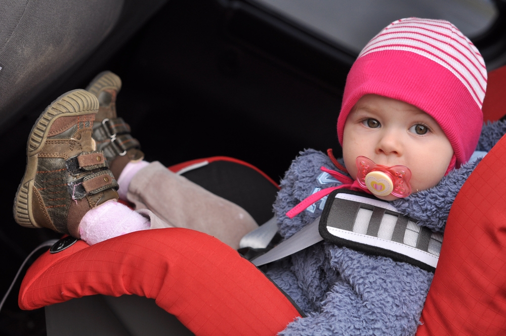 baby in a car seat