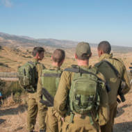 IDF soldiers border Syria