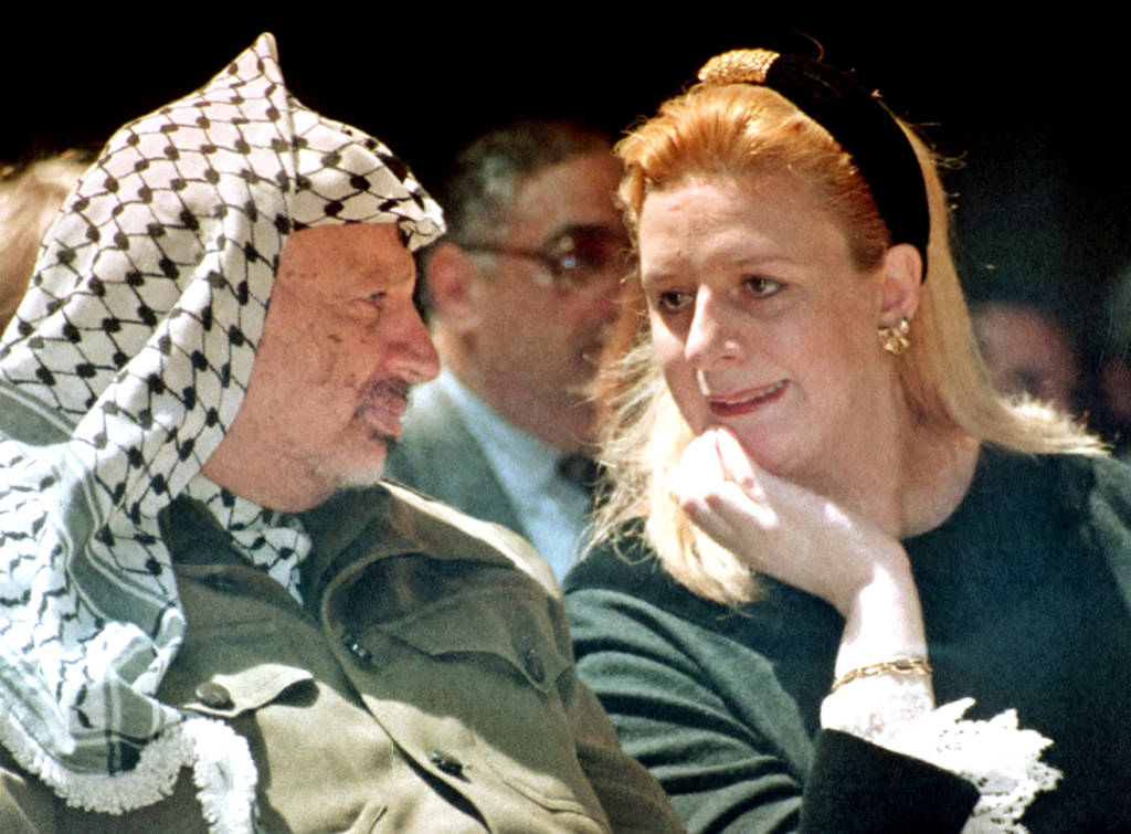 Yasser Arafat and his wife Suha