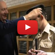 Blind IDF soldier Daniel Defour and Benjamin Netanyahu.v1