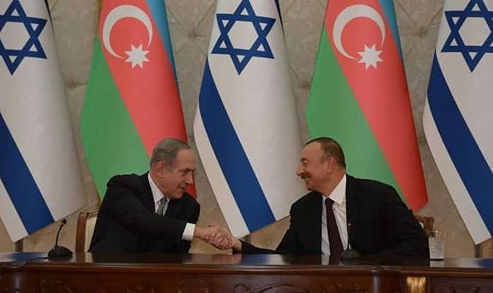 Azerbaijani President Ilham Aliyev and Netanyahu
