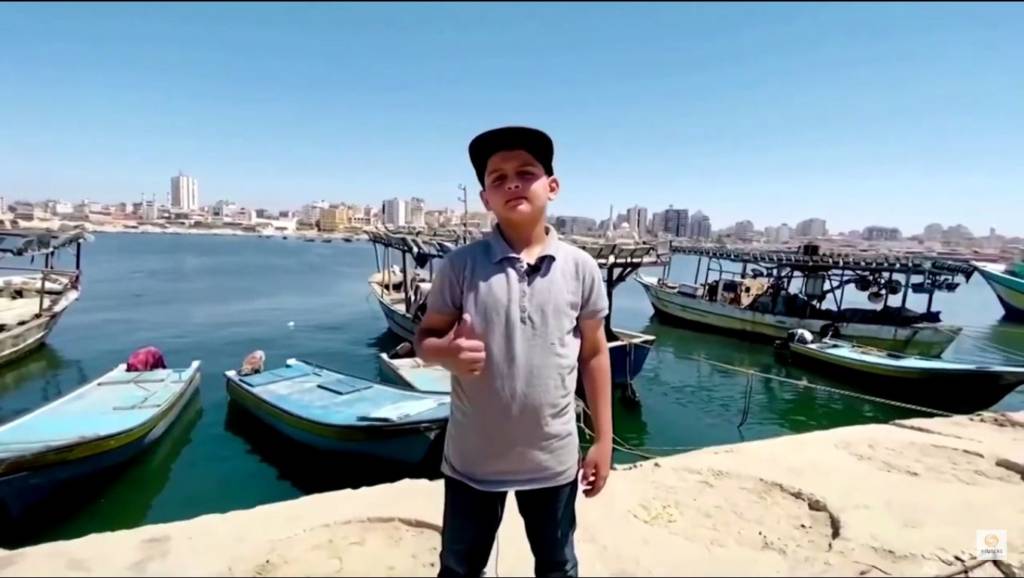 Gaza rapper Abdel Rahman al-Shantti YouTube screenshot