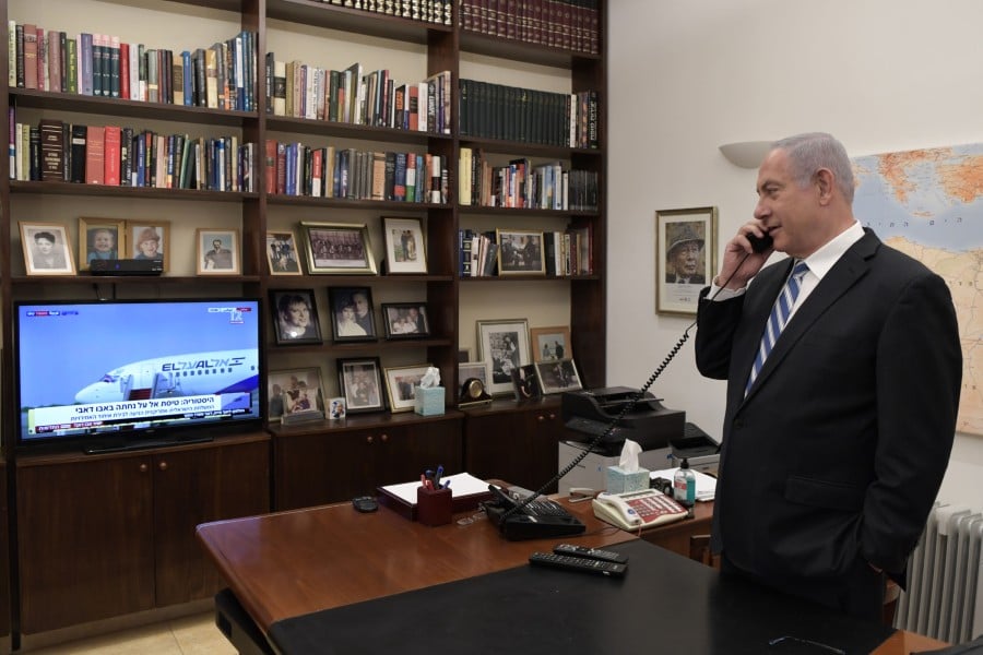 Netanyahu phone Tal Becker Abu Dhabi