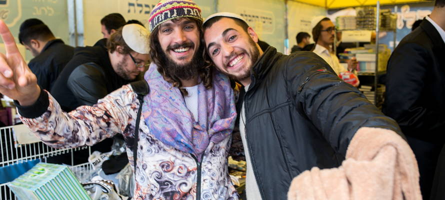 Happy Jewish men