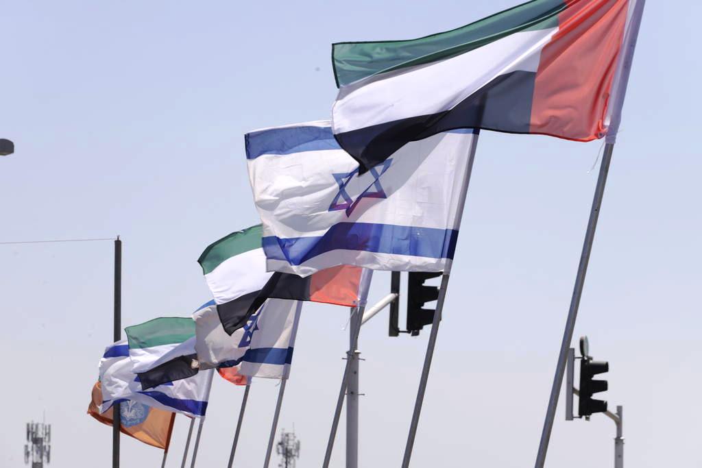 UAE Israel flags