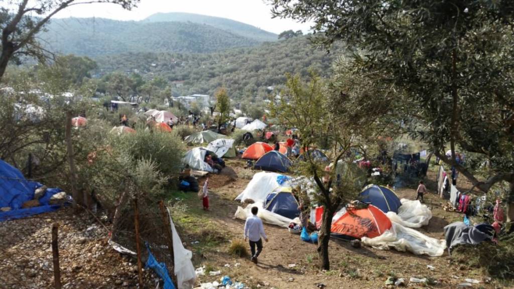 Lesbos refugee camp