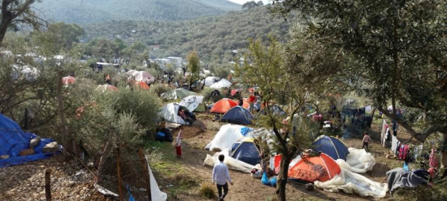 Lesbos refugee camp