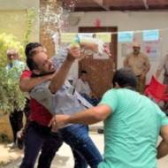 Palestinians brawl
