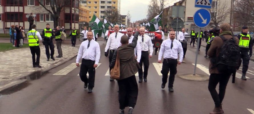 Sweden Neo Nazis Protester