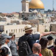 tourists jerusalem