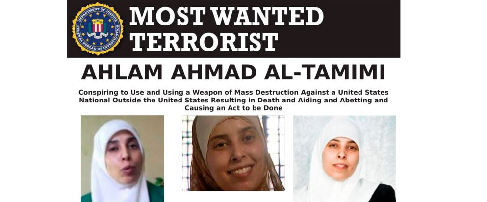 FBI poster for terrorist Ahlam Tamimi