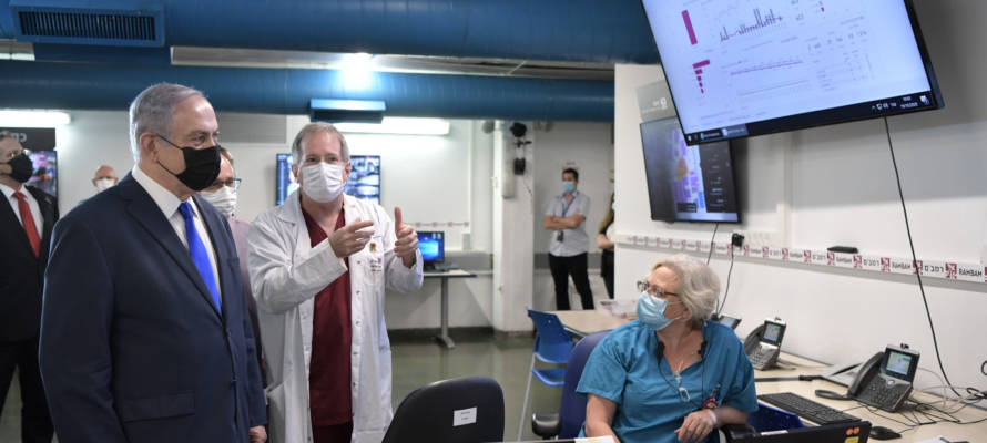 PM Netanyahu at Rambam hospital