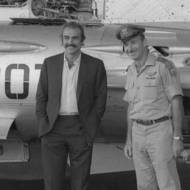 Sean Connery and Israeli Air Force commander Motti Hod