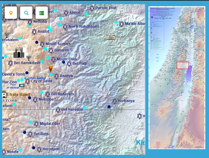 Land of Israelm map