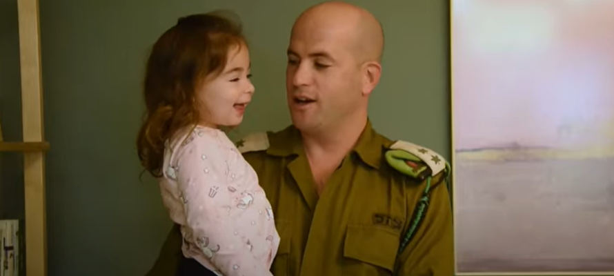 idf soldier and child