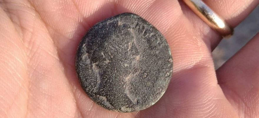 Ancient roman coin