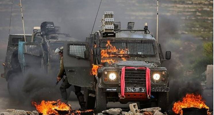 Border police Palestinian clash Samaria