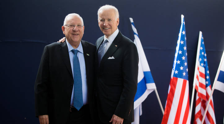 Reuven Rivlin with Joe Biden
