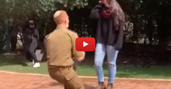 Watch Idf Soldier Surprises Girlfriend With Unforgettable Proposal