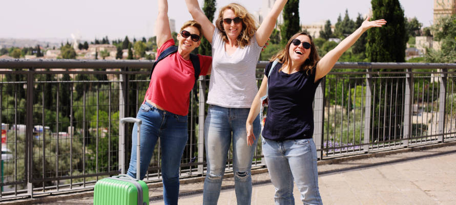 Tourists in Jerusalem