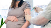 Pregnant woman receives vaccine