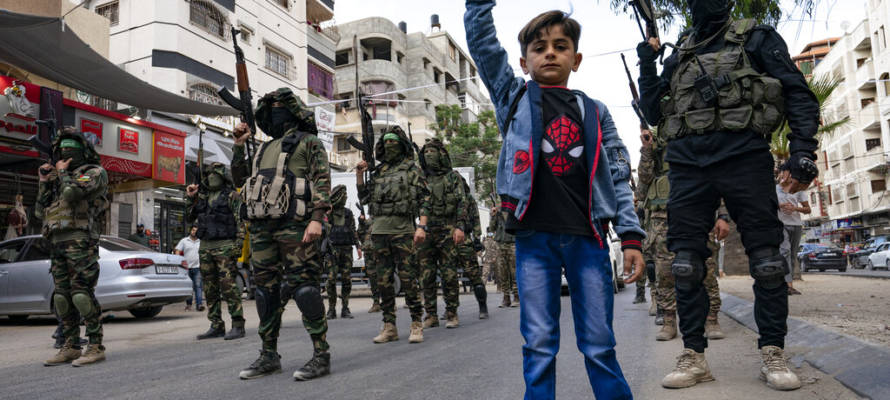 Palestinian children Hamas