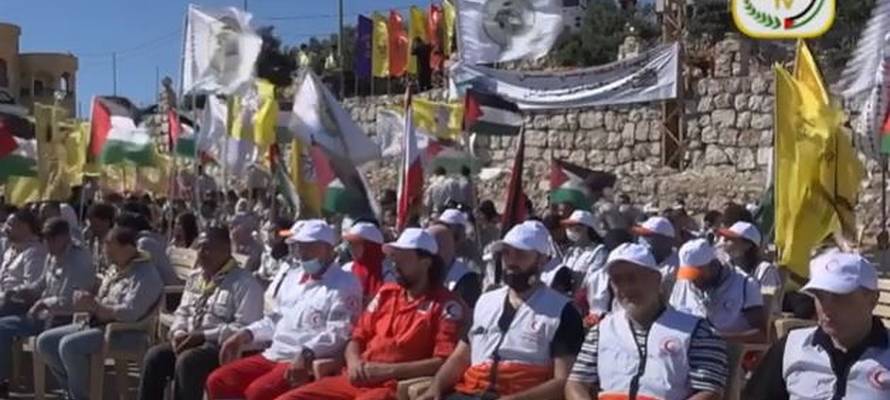 Palestinian scouts in Lebanon vow to destroy Israel