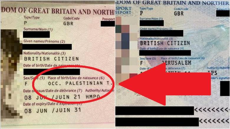 Diplomatic Warfare UK Writes Occupied Palestinian Territories On   Passport 880x495 1 780x439 