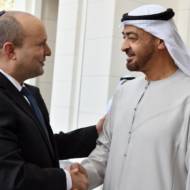 Naftali Bennett and Mohammed bin Zayed