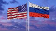 U.S. Russia flags