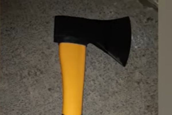 Axe seized from attempted terrorist.
