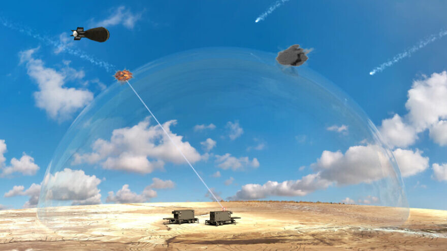 Laser-based missile-defense system