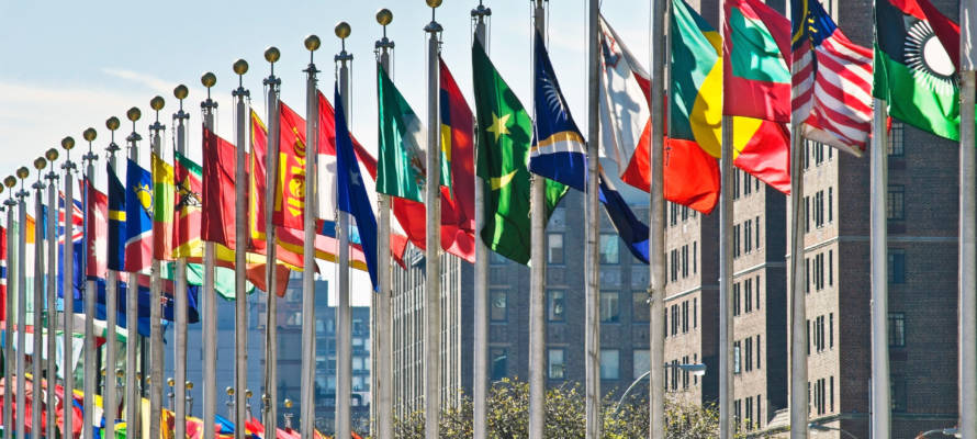 Flags,Of,All,Nations,Outside,The,Un,In,New,York